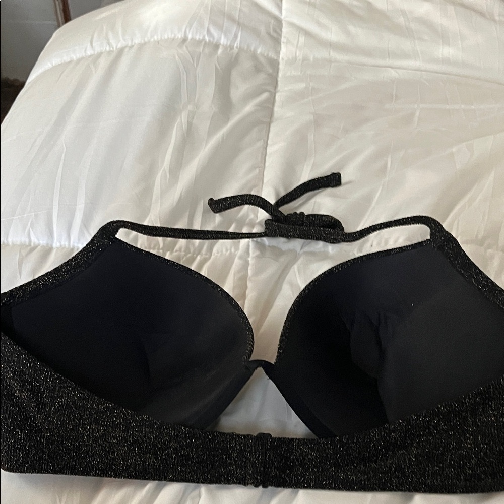 Victoria's Secret Black Sparkle Swim Bra - Picture 2 of 2